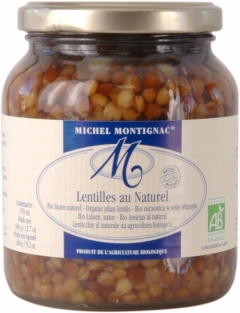 Legume conservate - Linte bio in suc propriu Michel Montignac